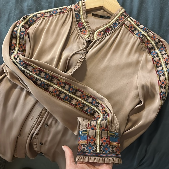 Kobi Halperin silk shirt with embroidery - Picture 7 of 11